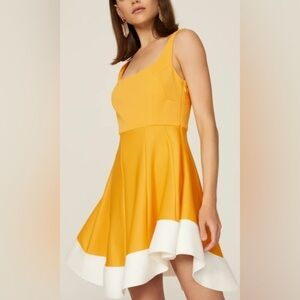 NWOT Esteban Cortazar Collective Yellow Flamenco Dress, size 2